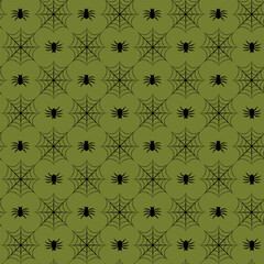 Simple Halloween seamless pattern with black pattern