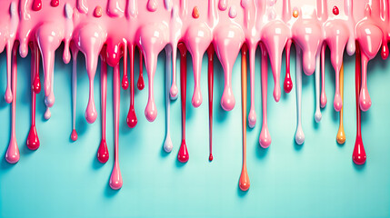 Retro icicle drops with pop shadows