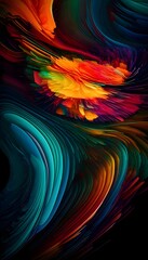 Bright colorful abstract background. Vertical design for phone wallpapers, posters. postcards illustration.