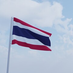 National country flag 3d illustration