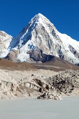 Mount Pumo Ri, Khumbu glacier and Kala Patthar