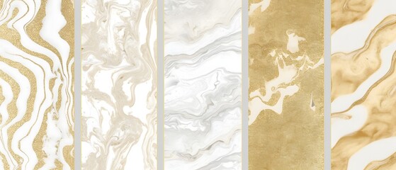 Monocolor ink marbling background. Liquid waves and stains. Gold abstract fluid art.