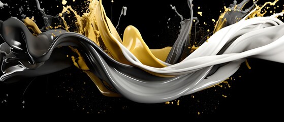 Abstract background golden texture paint, art color design, artistic bright splash wallpaper