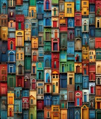many different colored mailboxs in the shape of an abstract background stock photo - free image on pifx