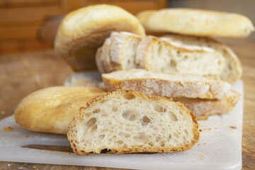 assortment of breads and rolls