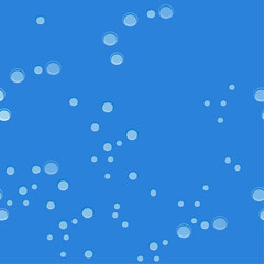 seamless pattern with bubbles in water. vector graphic for background, textile or paper