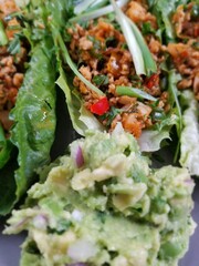 Lettuce boat keto meal.