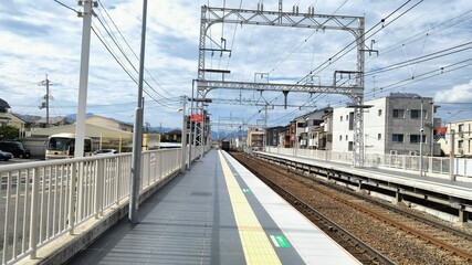 Naklejka premium Hankyu Higashimuko Station, Kyoto, Japan