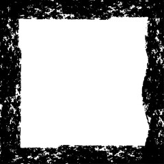 Black tone grunge black frame and white copy space