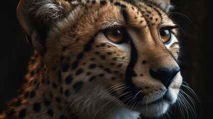 Close-up of cheetah (Acinonyx jubatus)