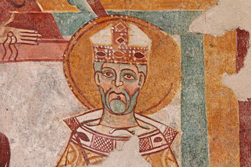 Sant'Ermagora, Vescovo; affresco nella Basilica di Aquileia