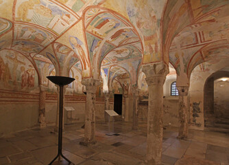 la cripta affrescata della Basilica di Aquileia