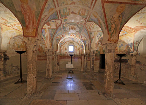 la cripta affrescata della Basilica di Aquileia