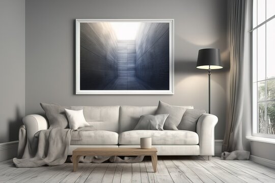 3 d rendered illustration of empty space3 d rendered illustration of empty spacemodern interior with empty wall