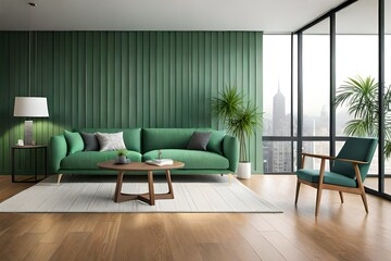 Obraz na płótnie Canvas modern living room with sofa