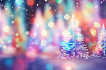 Christmas Holographic beautiful background