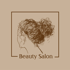 Beauty Salon Hairdresser Stylist Logo Graphic Vector