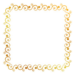 simple seamless vector gold golden square hand draw sketch floral border
