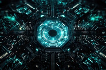 Modern sci-fi technology background material, generated by AI