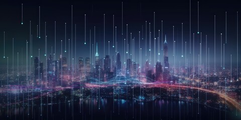 modern city big data material map