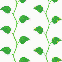 Curly creepers. Seamless pattern, texture. On a white background.
