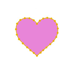 Barbie Studded Heart