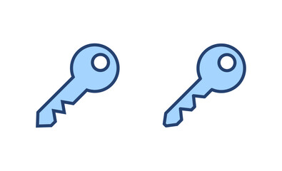 Key icon vector. Key sign and symbol.