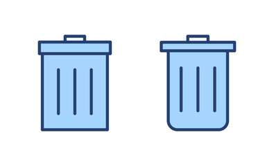 Trash icon vector. trash can icon. delete sign and symbol.