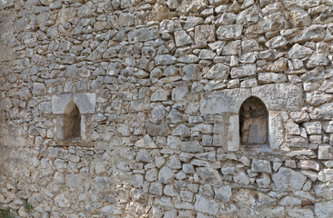 Distinctive Niches on Rosafa Castle Wall in Shkoder