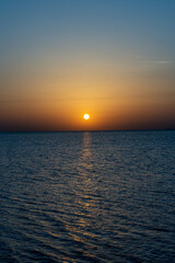 sunset over the ocean