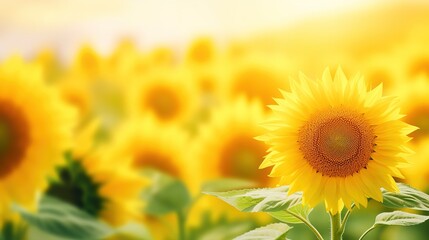 Obraz premium sunflower field in summer
