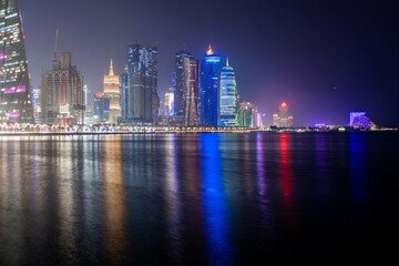 Fototapeta na wymiar Doha city skyline