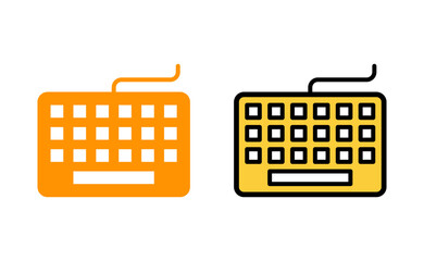 Keyboard icon set for web and mobile app. keyboard sign and symbol