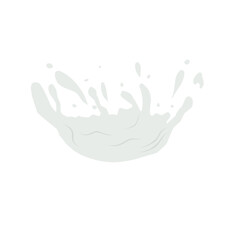 Milk Splash Vector Illustration 