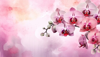 Fototapeta na wymiar pink orchid flower background