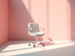 gaming chair or office chair for girl or female can be use for copy space quote template job seeker elegant, minimalist