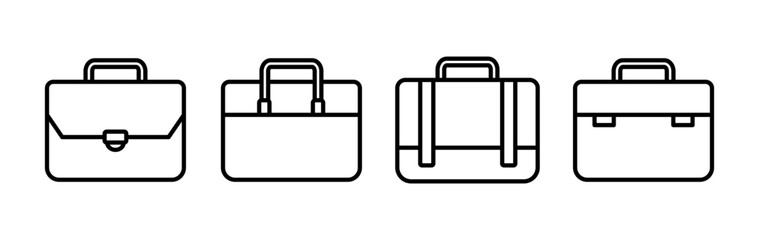 Briefcase icon vector. Portfolio vector icon. suitcase icon