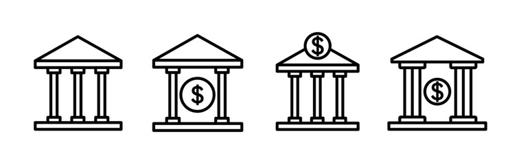 Bank icon vector. bank icon symbol