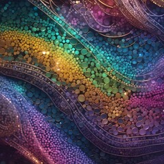 Vibrant Matrix: A Beautiful, Abstract Composition of Colorful Elements and Patterns