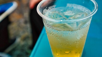 バーベキュウで飲んだジンジャーエール