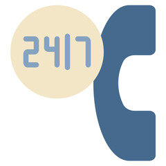services call contact phone customer services flat style