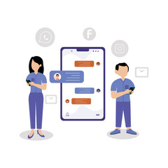  Mobile UI flat design illustration vector element