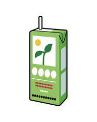 豆乳　イラスト