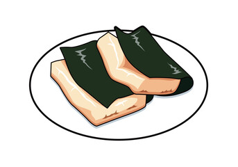 磯辺焼き　餅　イラスト