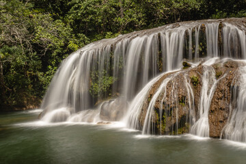 cachoeira na cidade de Bonito, Estado do Mato Grosso do Sul, Brasil