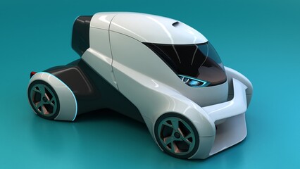 fantasy concept car design, Sci-fi future transport, non AI 3d illustration