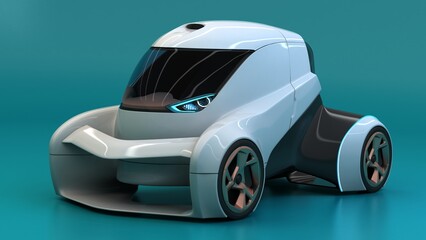 fantasy concept car design, Sci-fi future transport, non AI 3d illustration