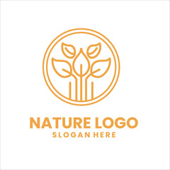 nature line art logo