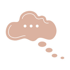 Cloud shape recolorable vector element