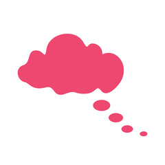 Cloud shape recolorable vector element